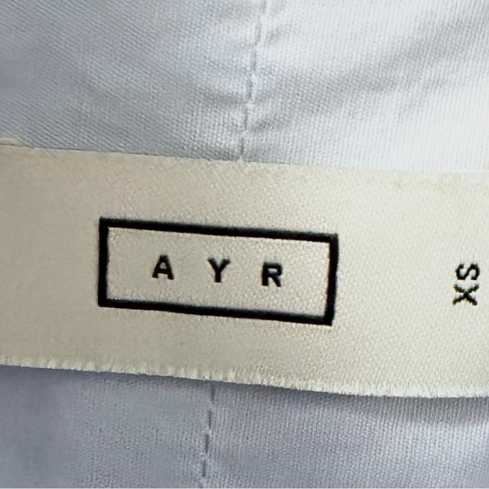 AYR Light Blue and White Striped Button-Down Shirt - Picture 8 of 8